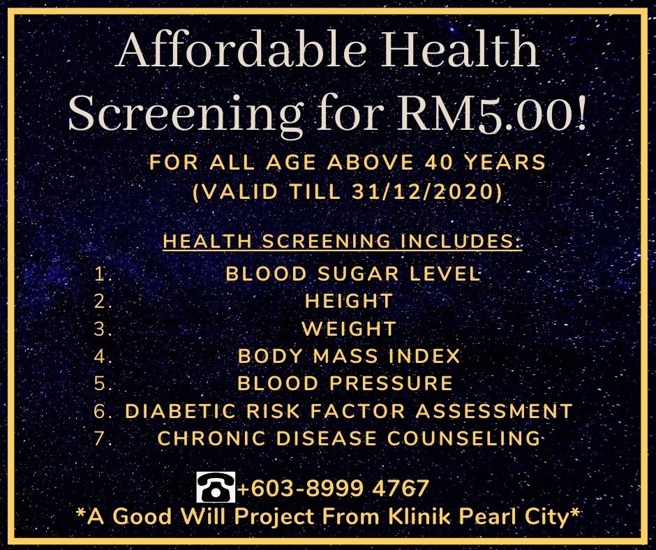 You are currently viewing Affordable Health Screening for RM 5.00