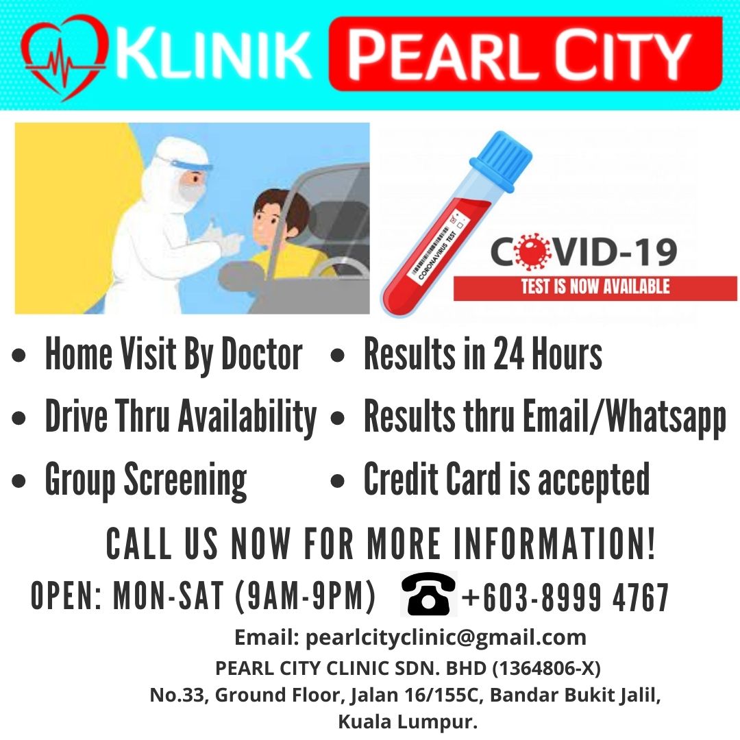 klinik pearl city covid home visit